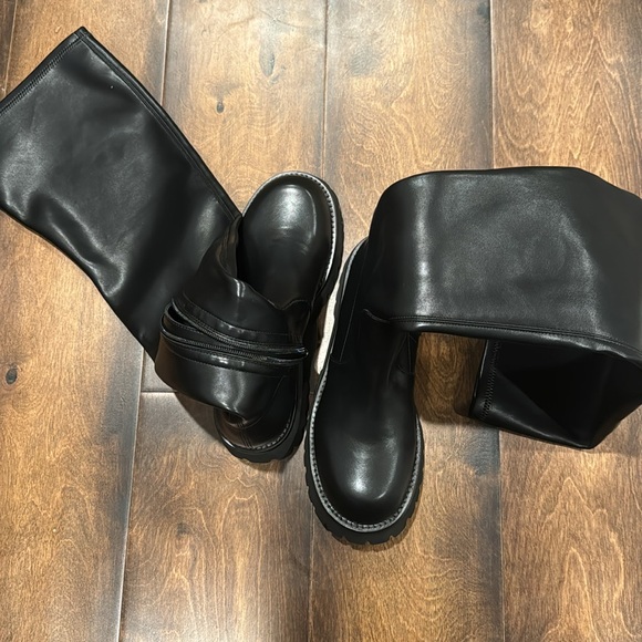 JEFFREY CAMPBELL all Thigh High Boots - Besos Lug Sole NWOT - Picture 14 of 14